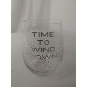 Say What-Time To Wind Down Stemless Wine Glass - Drinkware - Novelty‎